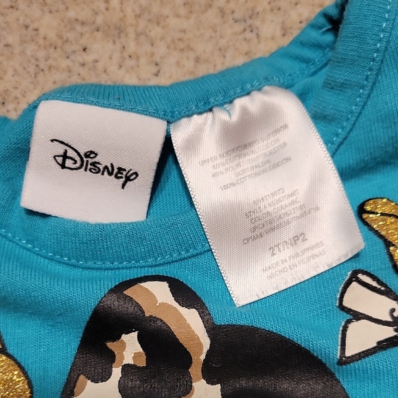 Disney Minnie Mouse Blue and Leopard Dress - Picture 2 of 6